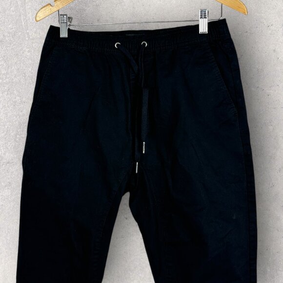 SOLD Zanerobe Sureshot Joggers Black Mens Size 32 Slouch Cotton Casual‎ Pants - Picture 9 of 16